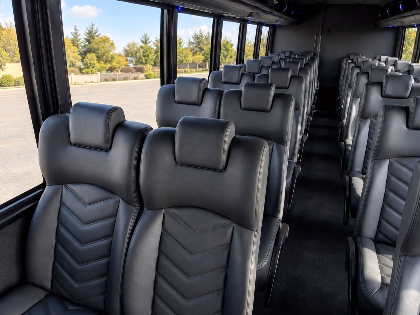 15 passenger minibus interior