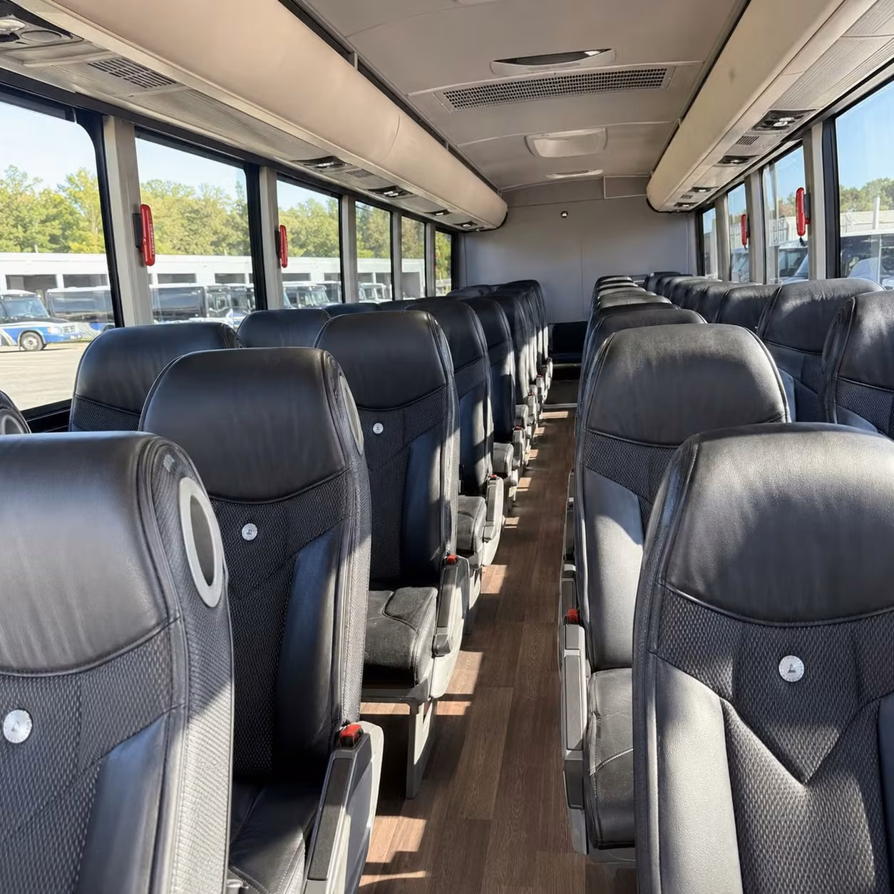 gresham charter bus rental interior